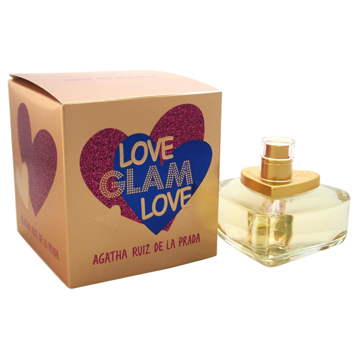 Agatha Ruiz De La Prada Love Glam Love Eau De Toilette Spray For Women, 2.7 Fl Oz