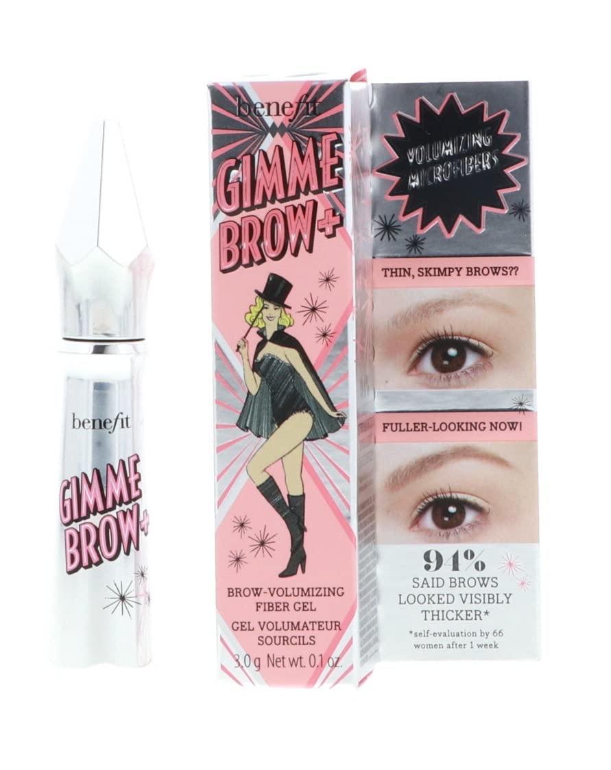 Benefit Gimme Brow Volumizing Eyebrow Gel Bundle, Neutral Light Brown, 0.1Oz, 2-Pack