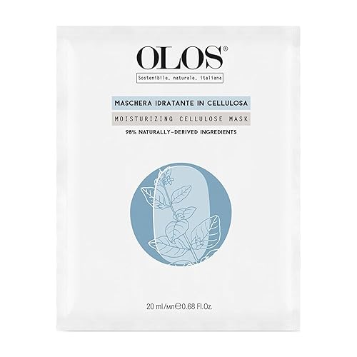 Olos Moisturizing Cellulose Mask With Indian Ginseng & Aloe - Hydrating Antioxidant Sheet Mask