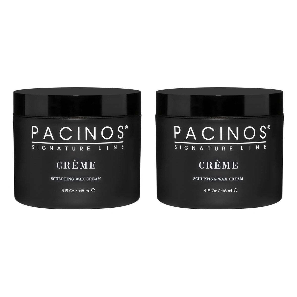 Pacinos Creme Hair Wax - Water Soluble Styling Cream, Medium Shine, 4 Fl Oz (Pack Of 2)