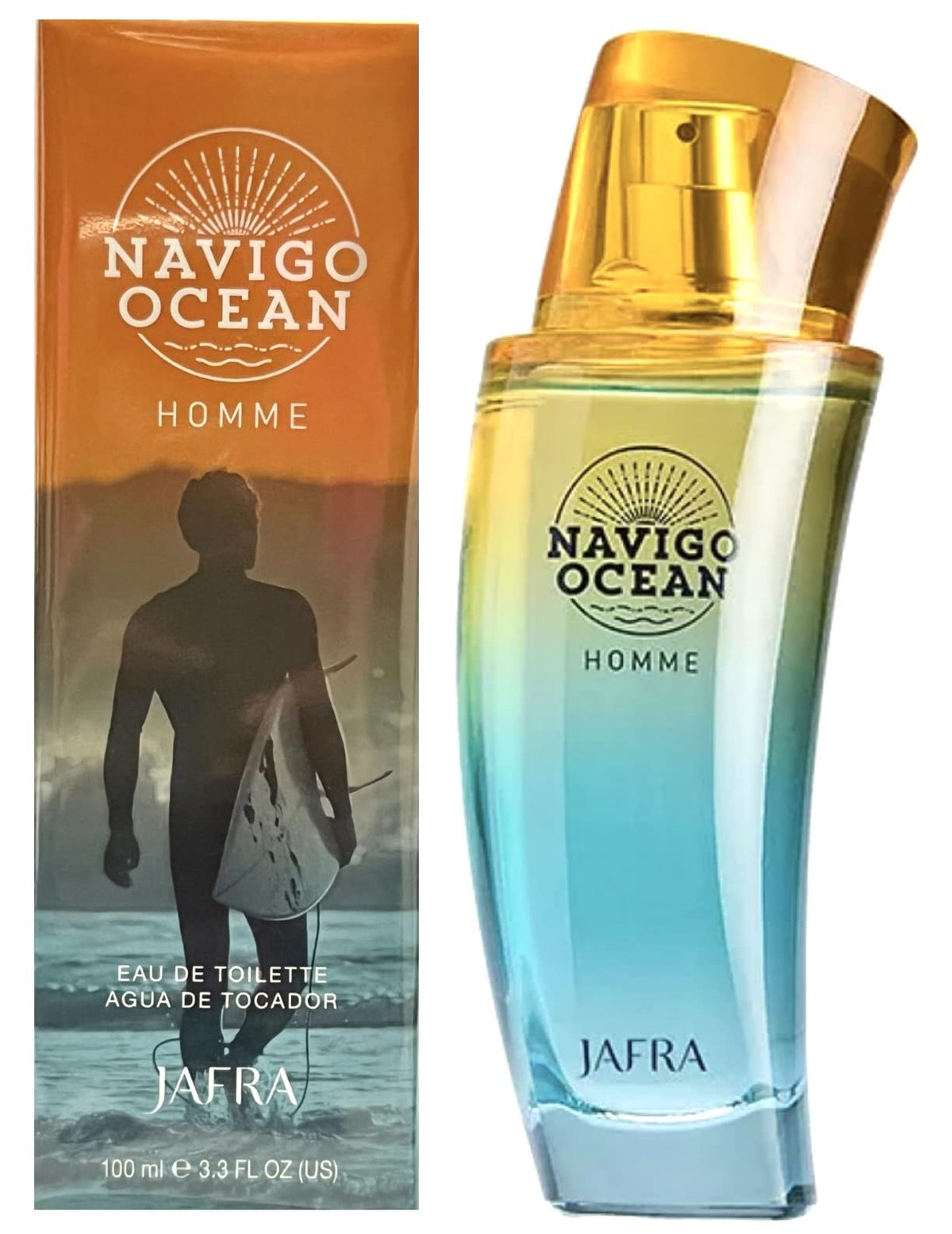 Jafra Navigo Eau De Toilette - Lot Of 5 Sample Vials, 0.03 Fl Oz Each, Fresh Fr