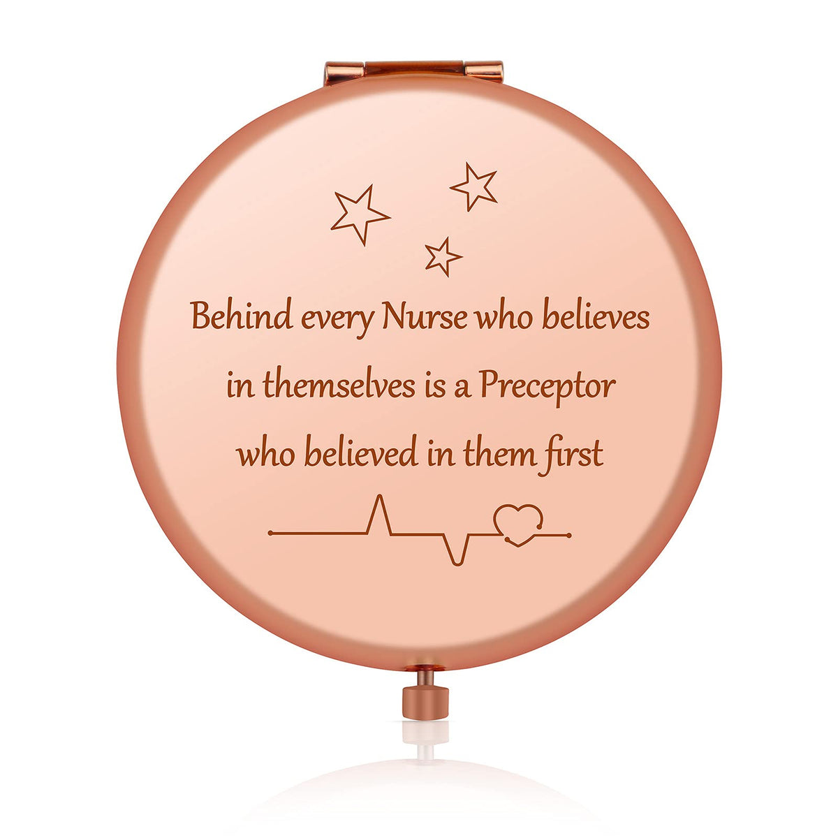 Jielahua Nurse Preceptor Gift Compact Mirror - Rose Gold Appreciation Gift For Nurses