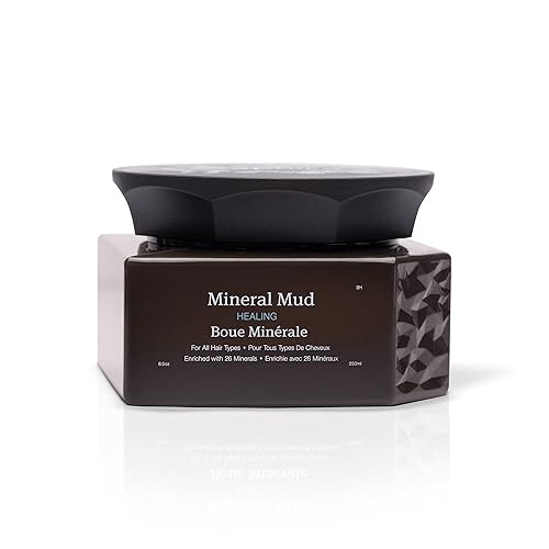 Saphira Mineral Mud Hair Mask - Deep Healing Treatment For Dry, Damaged, Color-Treated Hair 8.5 Oz