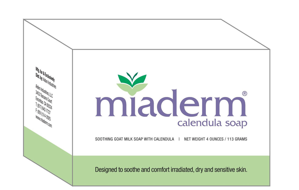 Miaderm Radiation Relief Calendula Soap - Cream, 4 Ounce, Soothing Skin Care