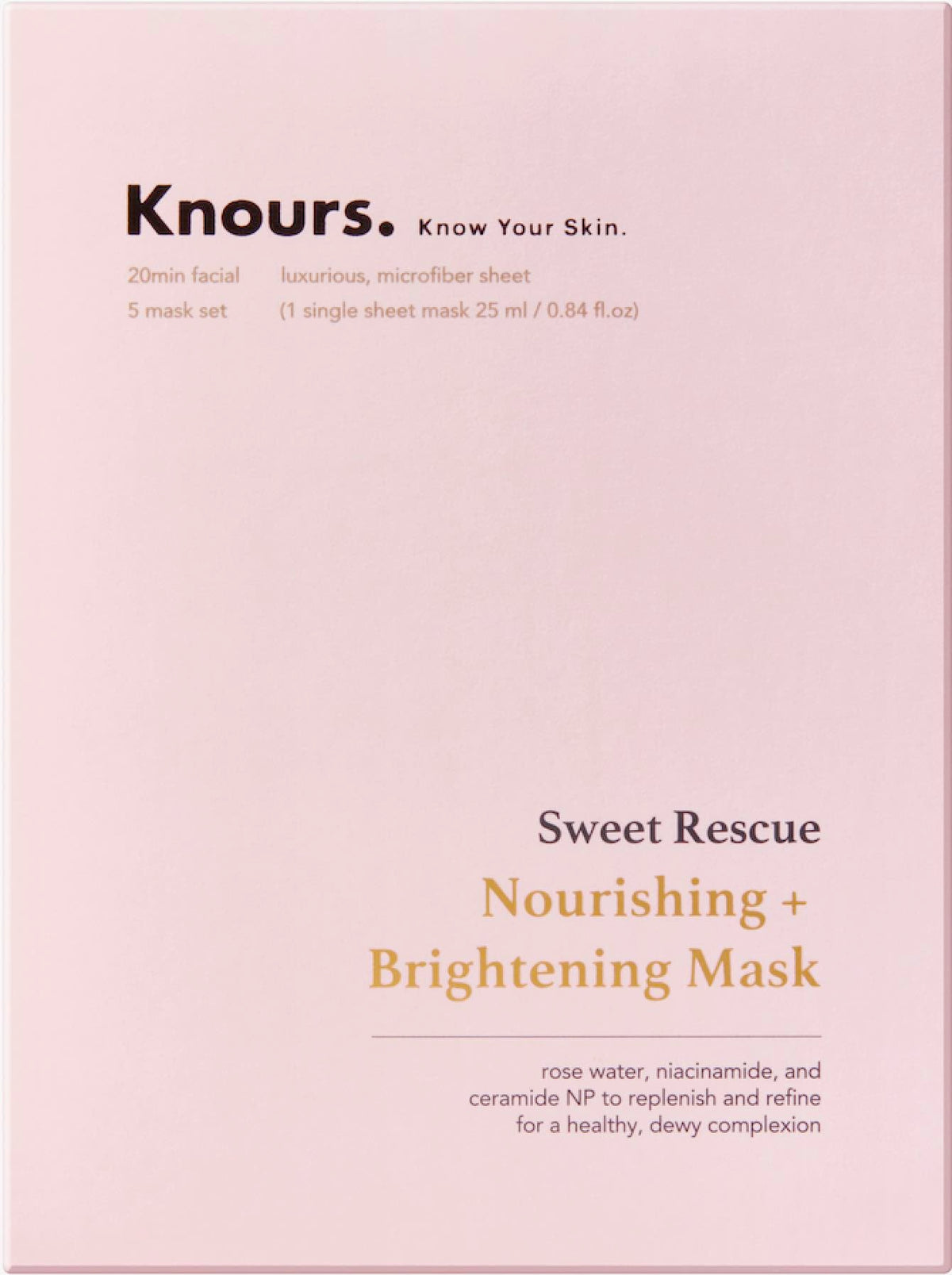 Vineen Knours Nourishing & Hydrating Rose Water Facial Mask (5 Count) - Clean Beauty