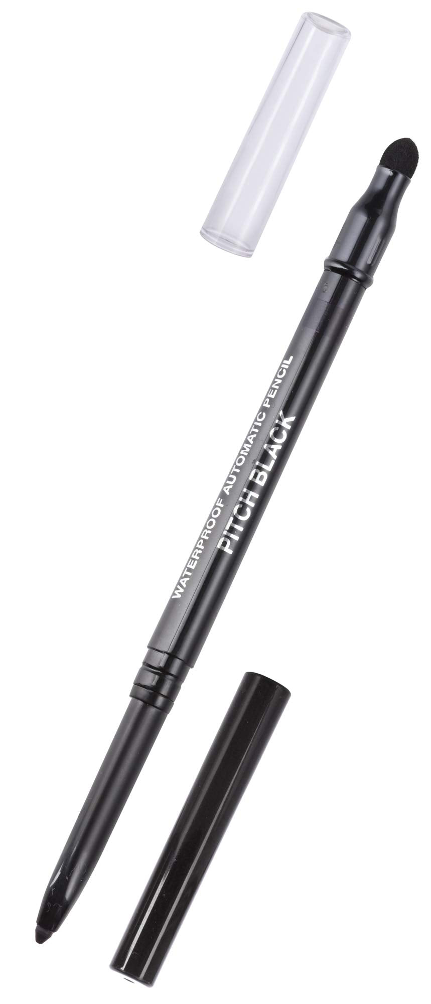 Juvitus Waterproof Indelible Automatic Pencil Eyeliner, Pitch Black, 0.01 Oz - Vegan & Gluten-Free