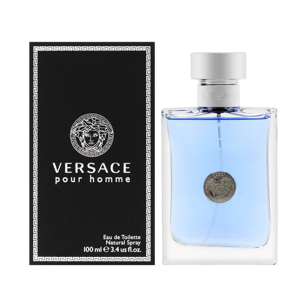 Versace Pour Homme 3.4 Oz Eau De Toilette Spray For Men - Luxury Fragrance