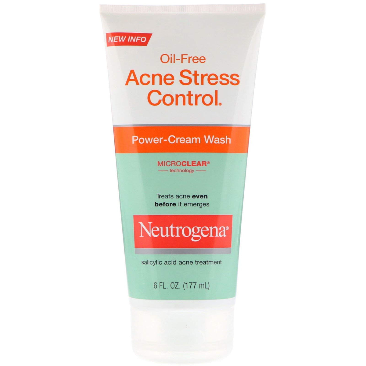 Neutrogena Acne Stress Control Power Cream Wash, 6 Fl Oz - Acne Treatment, White