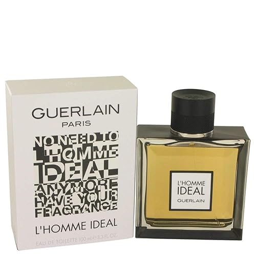 Guerlain L'Homme Ideal Eau De Toilette Spray For Men, Woody Aromatic, 5 Fl Oz