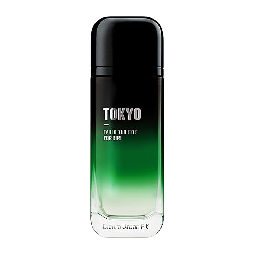 Dicora Urban Fit Tokyo Cologne for Men - 5.07 oz EDT Spray with Ginger, Bergamot, Lavender & Leather - Irresistible Fragrance