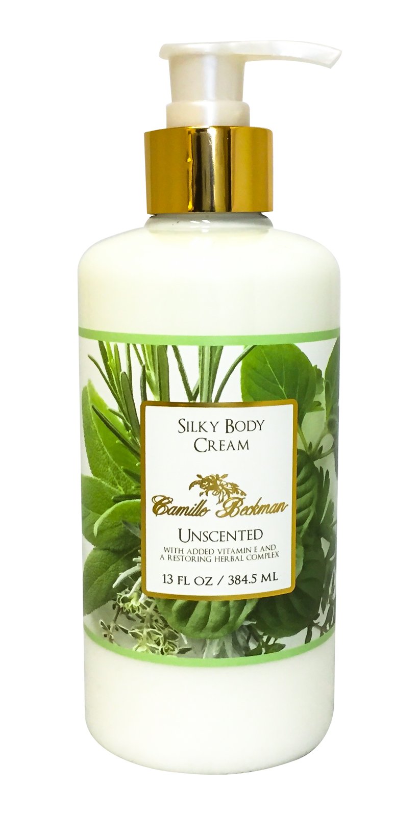 Camille Beckman Unscented Silky Body Cream - 13 Ounce Hydrating Moisturizer