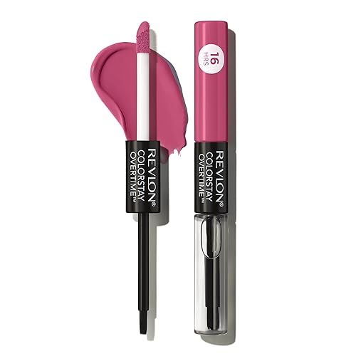 Revlon Colorstay Overtime Liquid Lipstick & Clear Gloss, 260 Perennial Plum, 0.07 Fl Oz