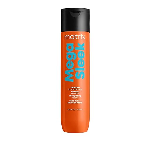 Matrix Mega Sleek Shampoo - Anti-Frizz, Smoothing For Dry & Damaged Hair, 10.1 Fl Oz, Vegan