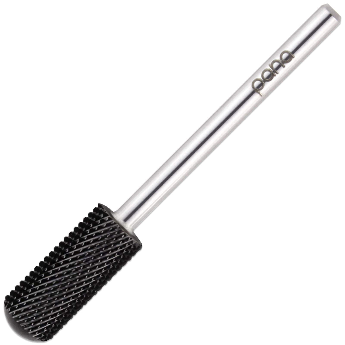 Pana Small Barrel Nail Drill Bit - Dlc Black, Fine Grit For Acrylic & Gel, Salon Use