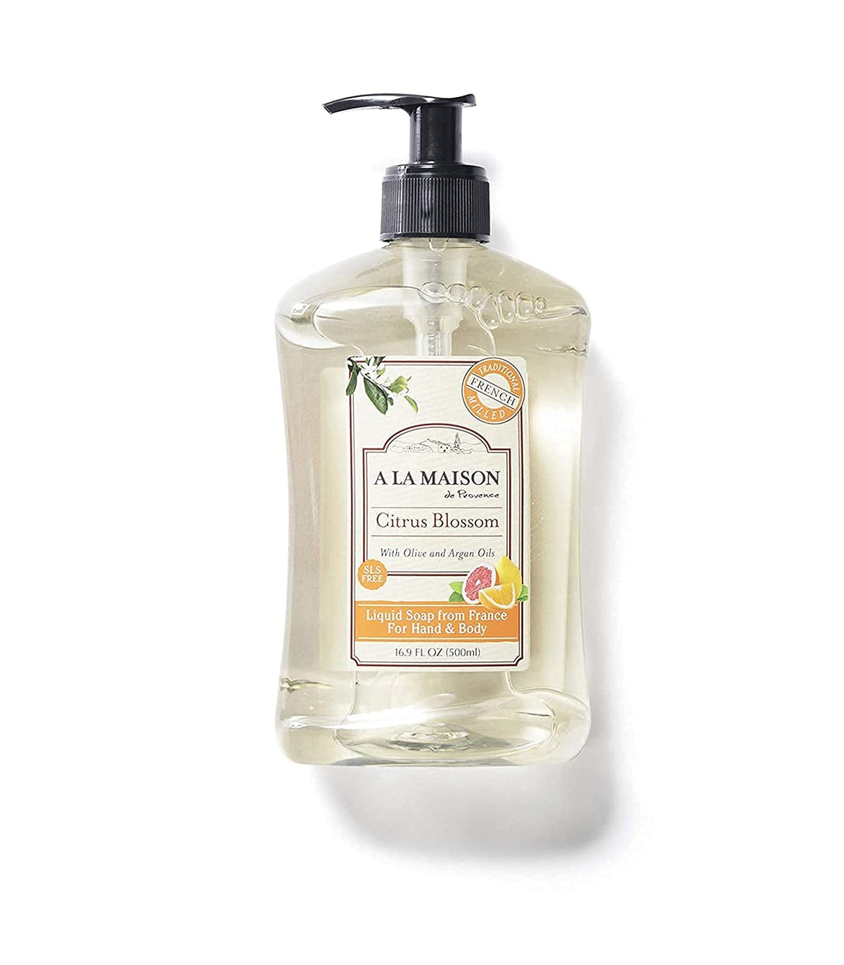 A La Maison French Liquid Hand Soap, Citrus Blossom - 16.9 Oz Vegan & Biodegradable Wash