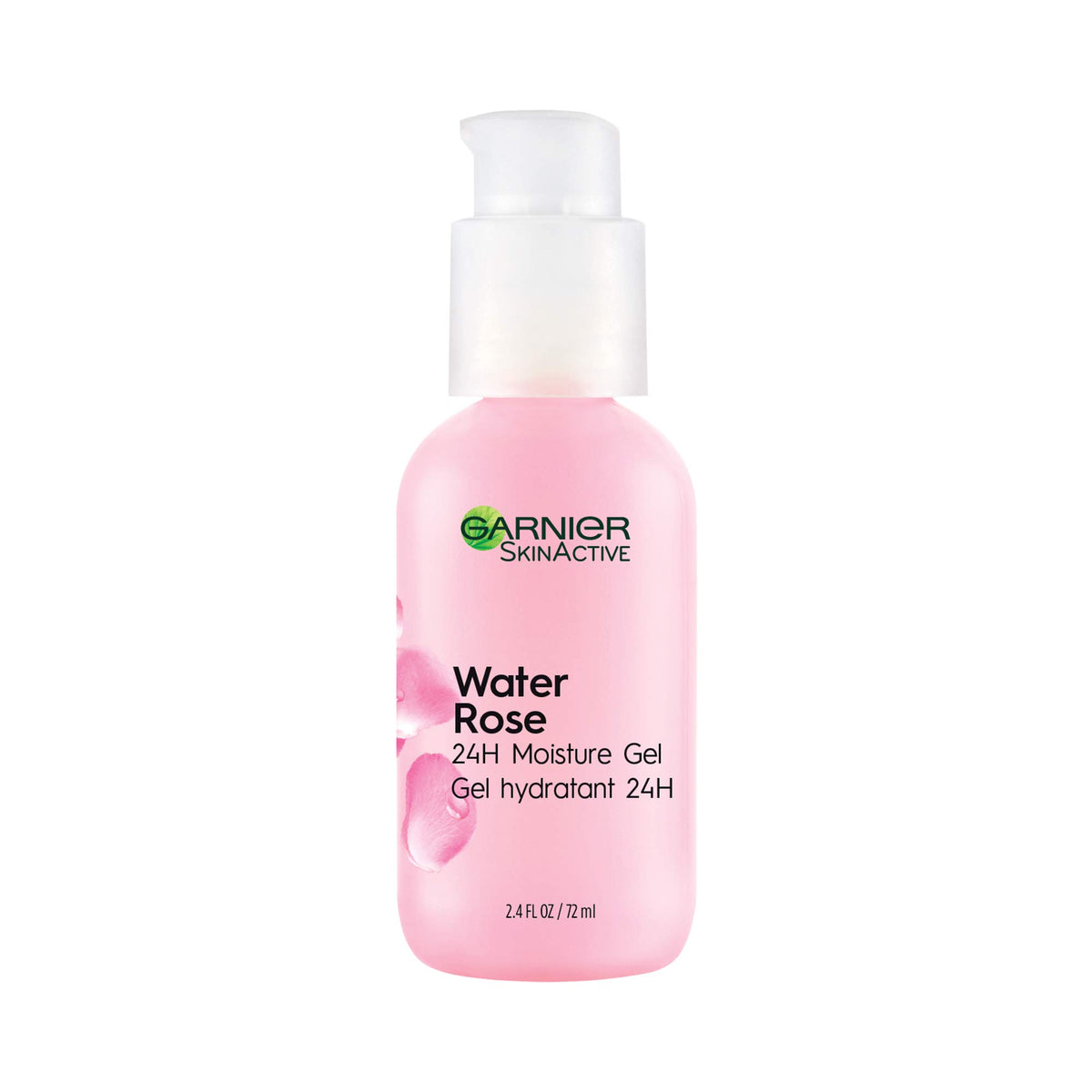 Garnier Water Rose 24H Moisture Gel, Hydrating Face Moisturizer For Normal To Combination Skin, 2.4