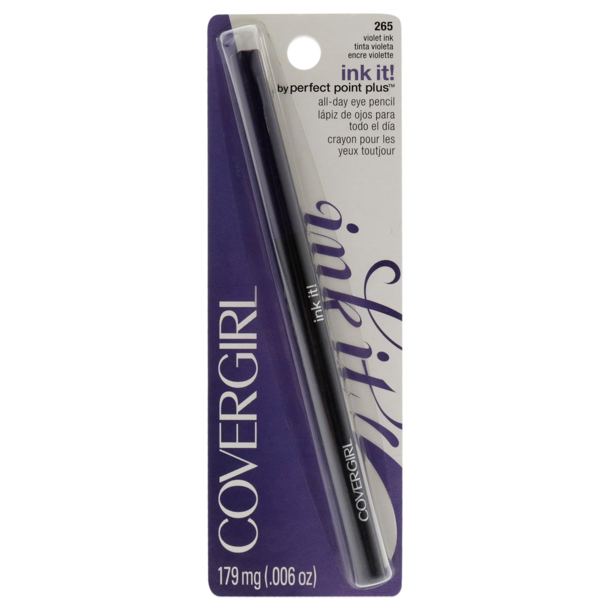 Covergirl Ink It! Waterproof Eyeliner, Violet Ink 265, 0.006 Oz - Perfect Point Plus