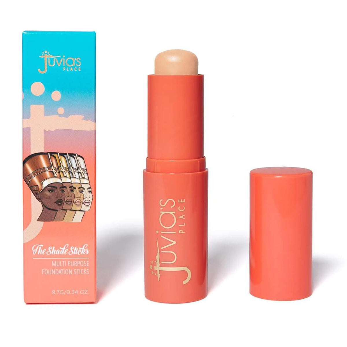 Juvia'S Place Shade Stick Foundation & Concealer, Nicaragua, Light Neutral Cool, 0.34 Oz