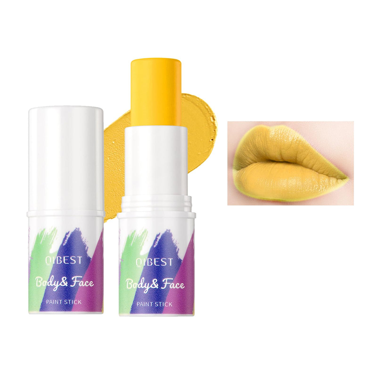 Dlzzrs Yellow Matte Lipstick - Long Lasting, High Pigment, Waterproof, Multi-Use Makeup Stick