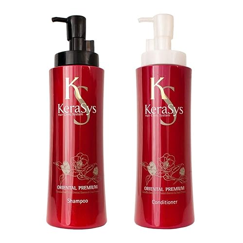 Kerasys Oriental Premium Shampoo & Conditioner Set, 600Ml - Hydrating & Nourishing, Pack Of 2