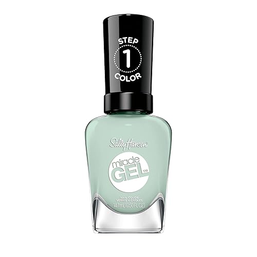 Sally Hansen Miracle Gel Green Nail Polish, Lookin Fly For A Cacti, 0.5 Fl Oz, No Uv Lamp Needed