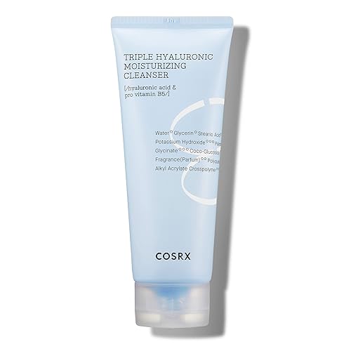 Cosrx Hydrium Triple Hyaluronic Cleanser 5.07 Oz - Daily Moisturizer For Dry Skin, Paraben Free