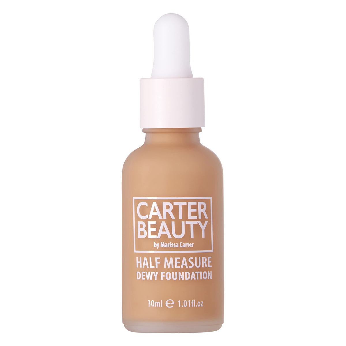 Carter Beauty Half Measure Dewy Foundation - Vegan, Water-Based, Pecan Pie, 1.01 Oz