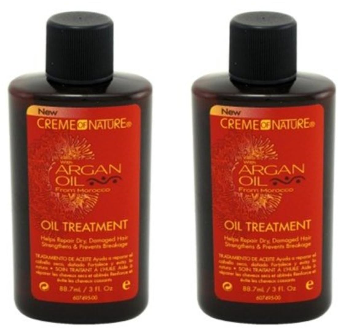 Creme Of Nature Argan Oil Treatment 3 Ounce (2 Pack) - Deep Conditioning Hair Care