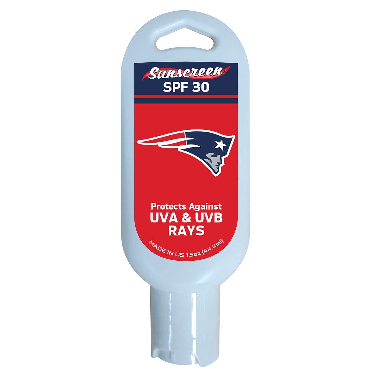 Fanmats New England Patriots Sunscreen Spf 30, 1.5Oz - White, Travel Size