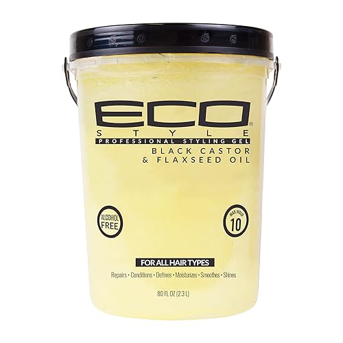 Ecoco Eco Style Gel With Black Castor & Flaxseed Oil - 80 Oz Unisex Hair Gel