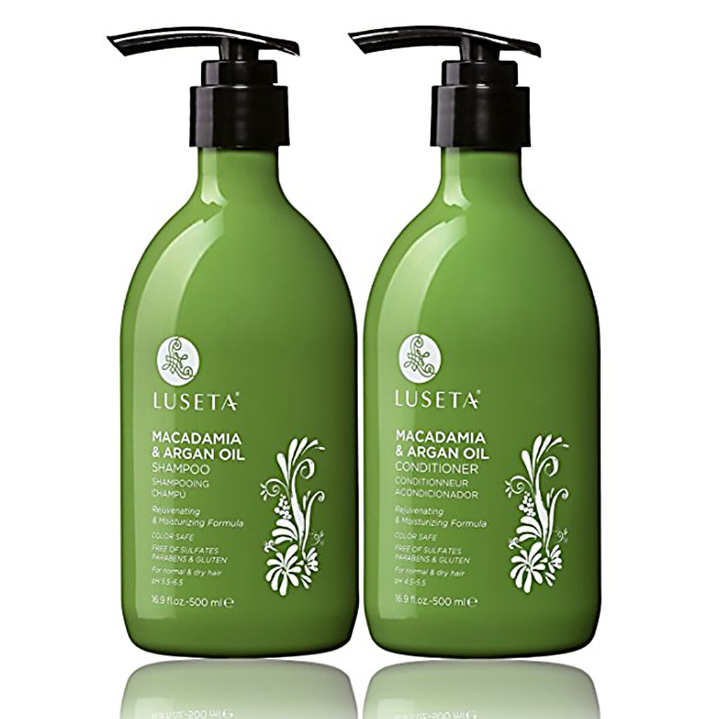 L Luseta Macadamia & Argan Oil Shampoo & Conditioner Set, 2 X 16.9 Oz, Moisturizing