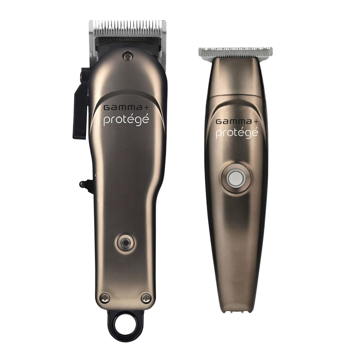 Gamma+ Protege Cordless Clipper & Trimmer Set - Matte Metallic Gunmetal, Fade Blade, Usb