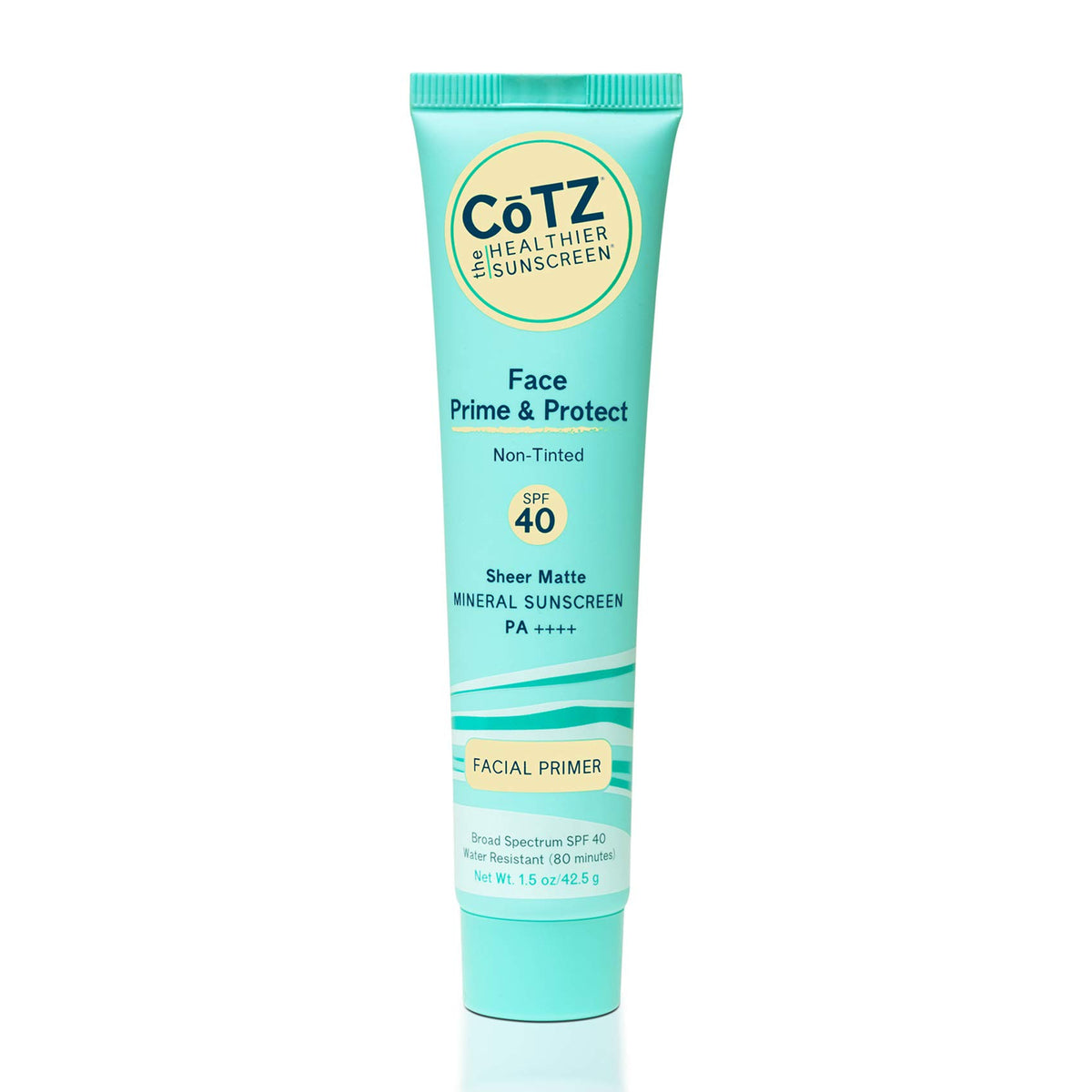 Cotz Face Prime & Protect Spf 40 Mineral Sunscreen & Primer 1.5 Oz - Non-Tinted, Broad Spectrum