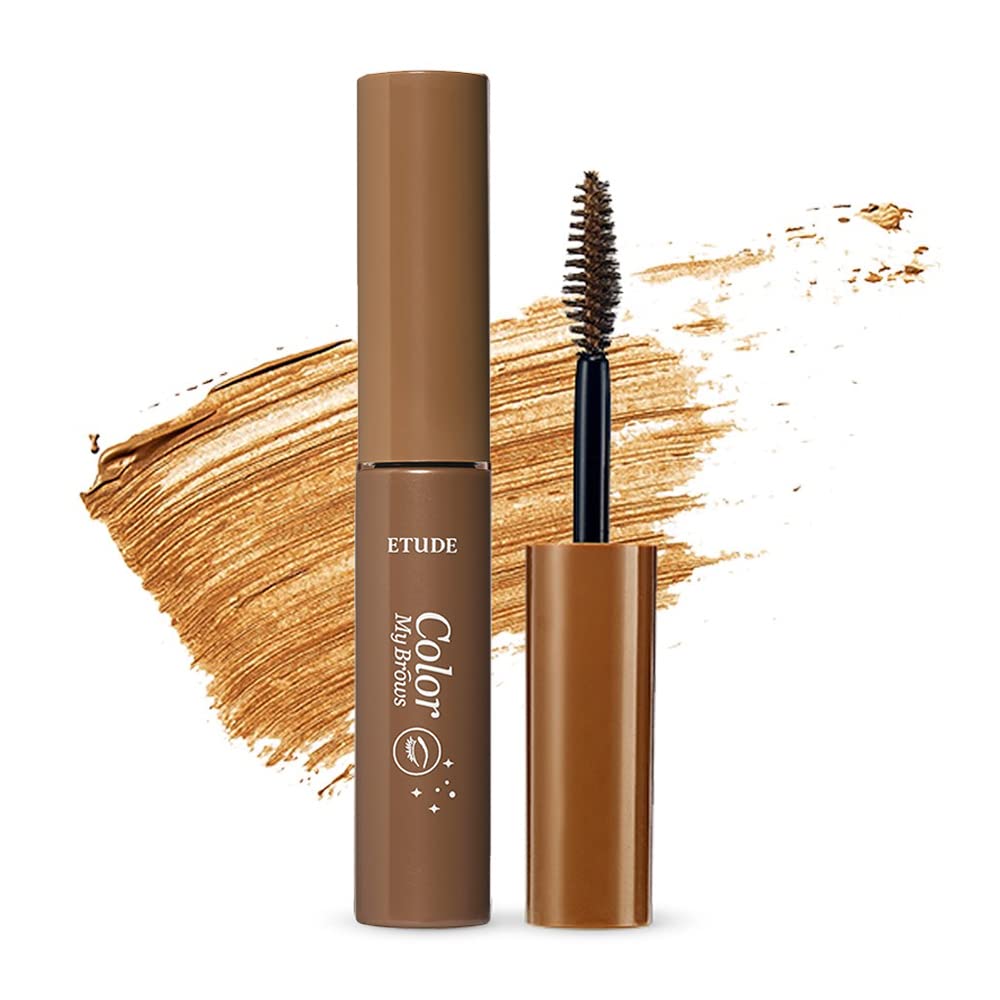 Etude Color My Brows Eyebrow Mascara - Natural Brown, Beeswax & Carnauba Wax, 0.15 Oz