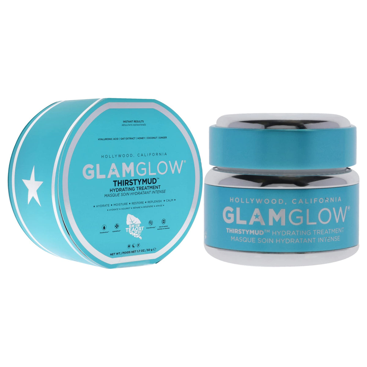 Glamglow Thirsty Mud Facial Treatment Cream, 1.7 Ounce Hydrating Mask