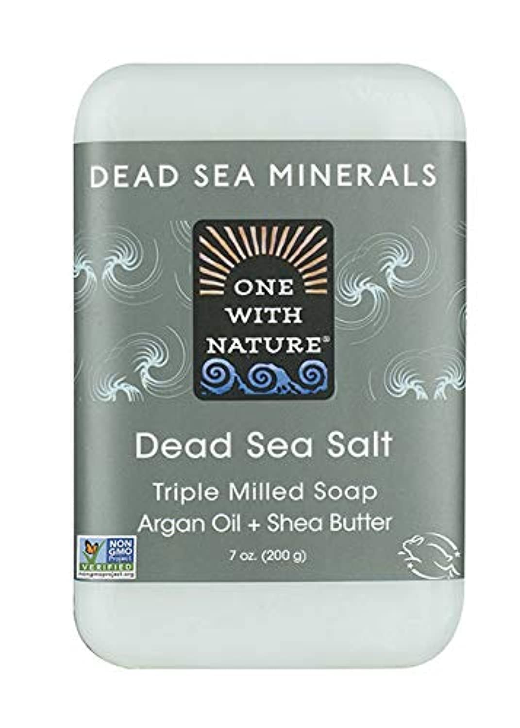 One With Nature Dead Sea Mineral Soap, 7 Oz (Pack Of 6) - Natural Dead Sea Salt Cleanser