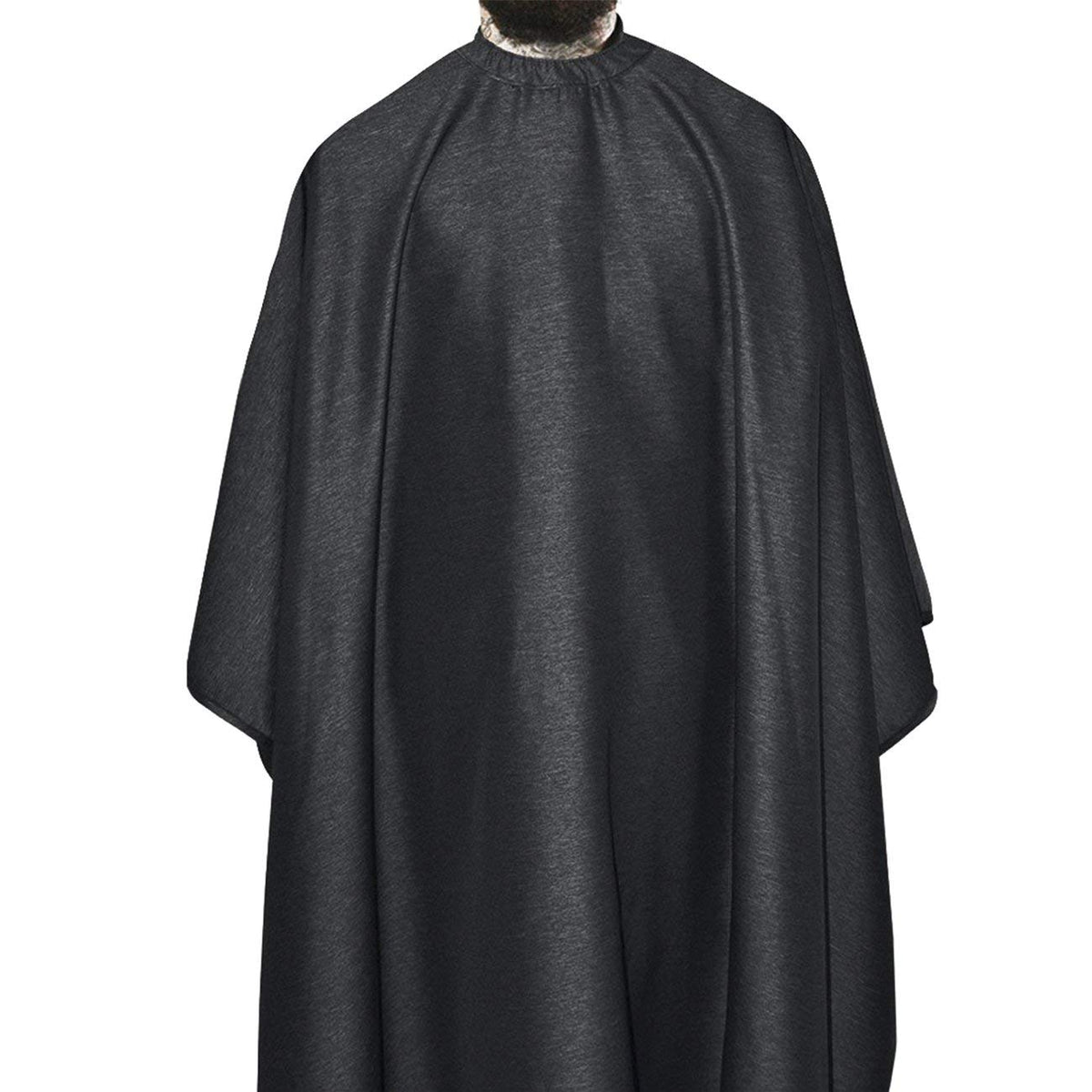 Barber Strong Cape - Hair Repelling, Water Resistant, Elastic Neckband, Gunmetal Gray