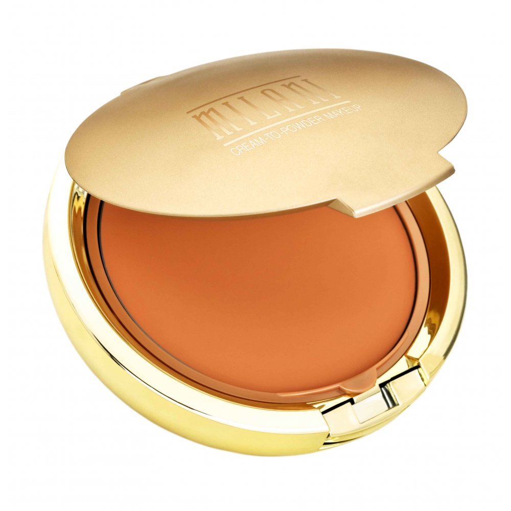 Milani Smooth Finish Cream To Powder Makeup - Caramel Brown, Flawless Coverage, Lightweight Formula