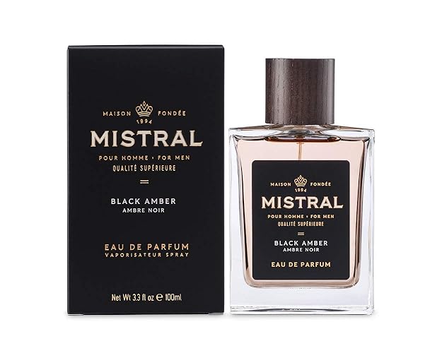 Mistral Men'S Cologne - Black Amber, 3.4 Fl Oz - Luxury Fragrance For Him