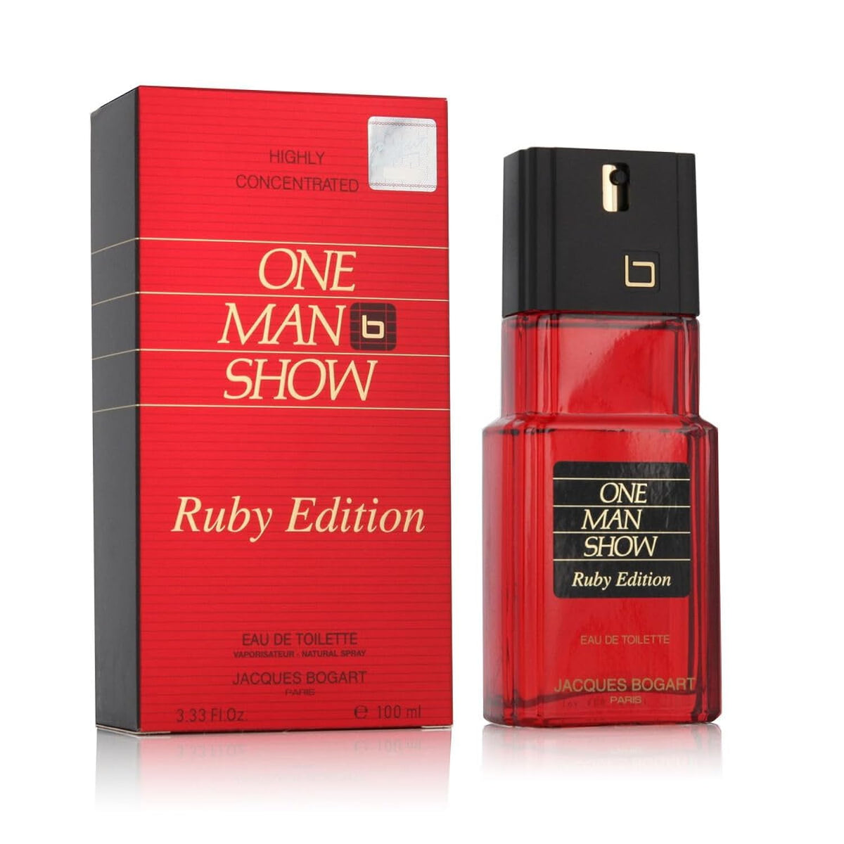 Jacques Bogart One Man Show Ruby Edition Eau de Toilette Spray 3.33 Fl Oz for Men - Bold Fragrance, Long-Lasting Scent