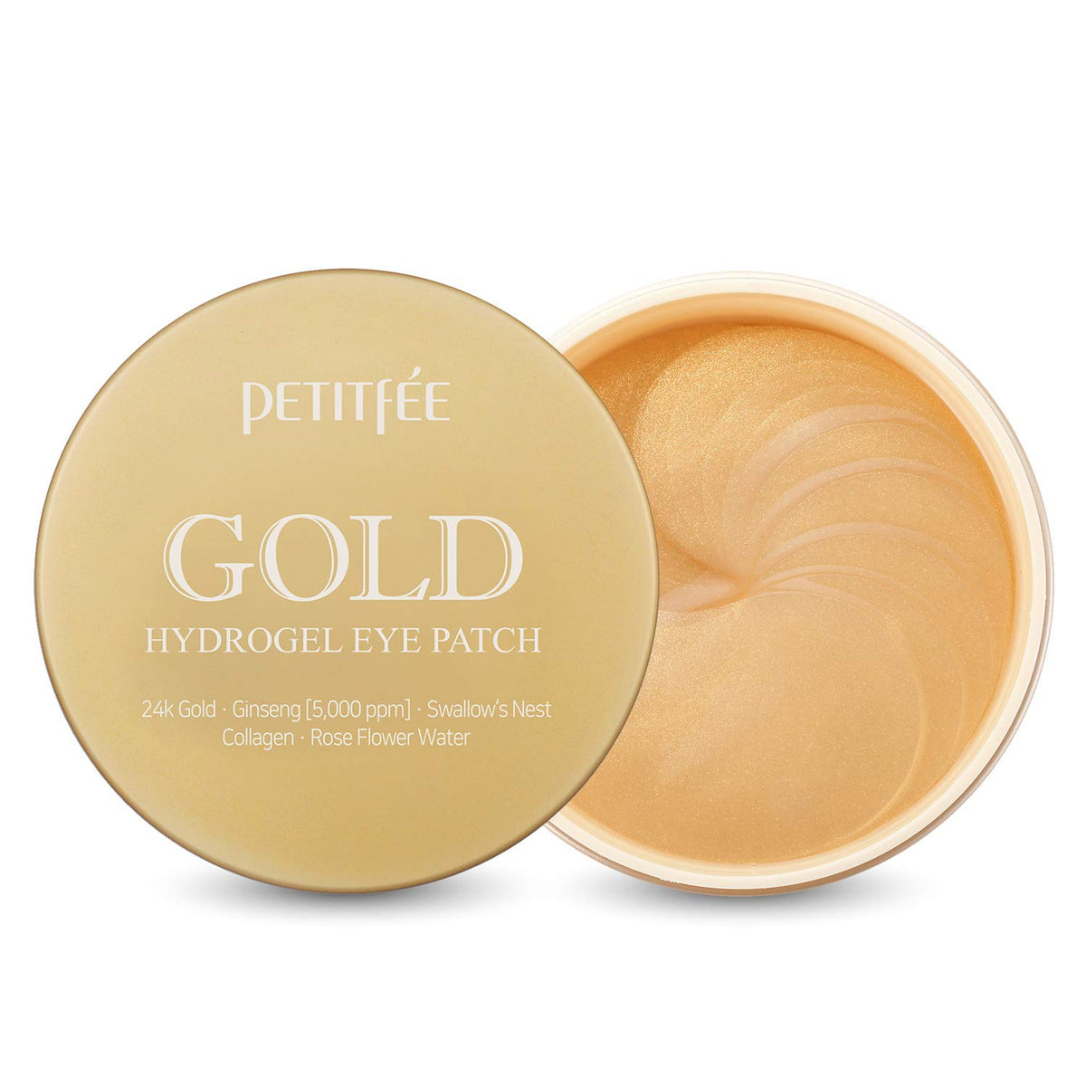 Petitfee Gold Hydrogel Eye Patches - 60 Count For Dark Circles & Puffiness Relief