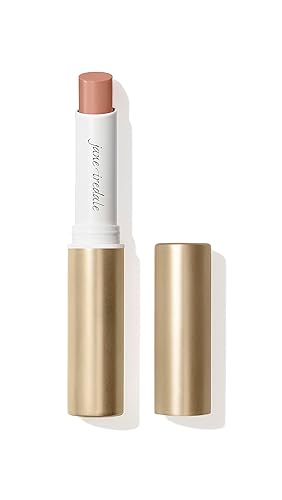 Jane Iredale Colorluxe Hydrating Cream Lipstick, Toffee - Highly Pigmented, Vegan, Satin Finish