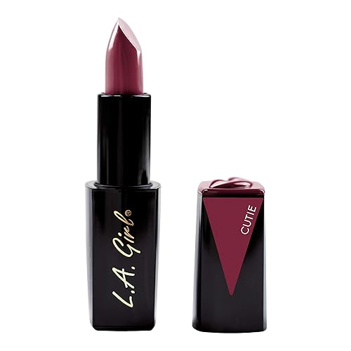 L.A. Girl Lip Attraction Lipstick - Cutie, 1 Ounce, Long-Lasting Color, Vibrant Finish