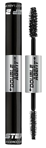 Palladio Double Agent Lash Extender Mascara - Jet Black, Volume & Length Booster, 0.19 Fl Oz