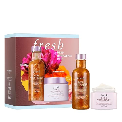 Fresh Deep Hydration Duo For Women - Toner & Face Cream Set, 3.3Oz & 1.6Oz, Cran