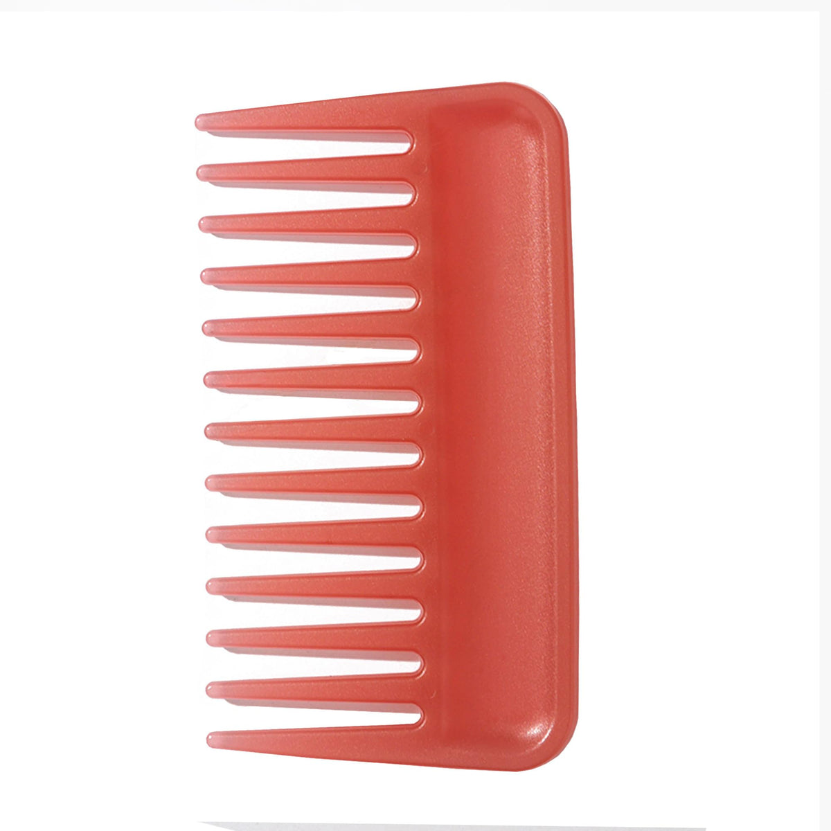 Denlydom Mini Wide Tooth Comb - Travel Hair Detangling & Beard Comb For Curly/Wavy Hair (Pink)