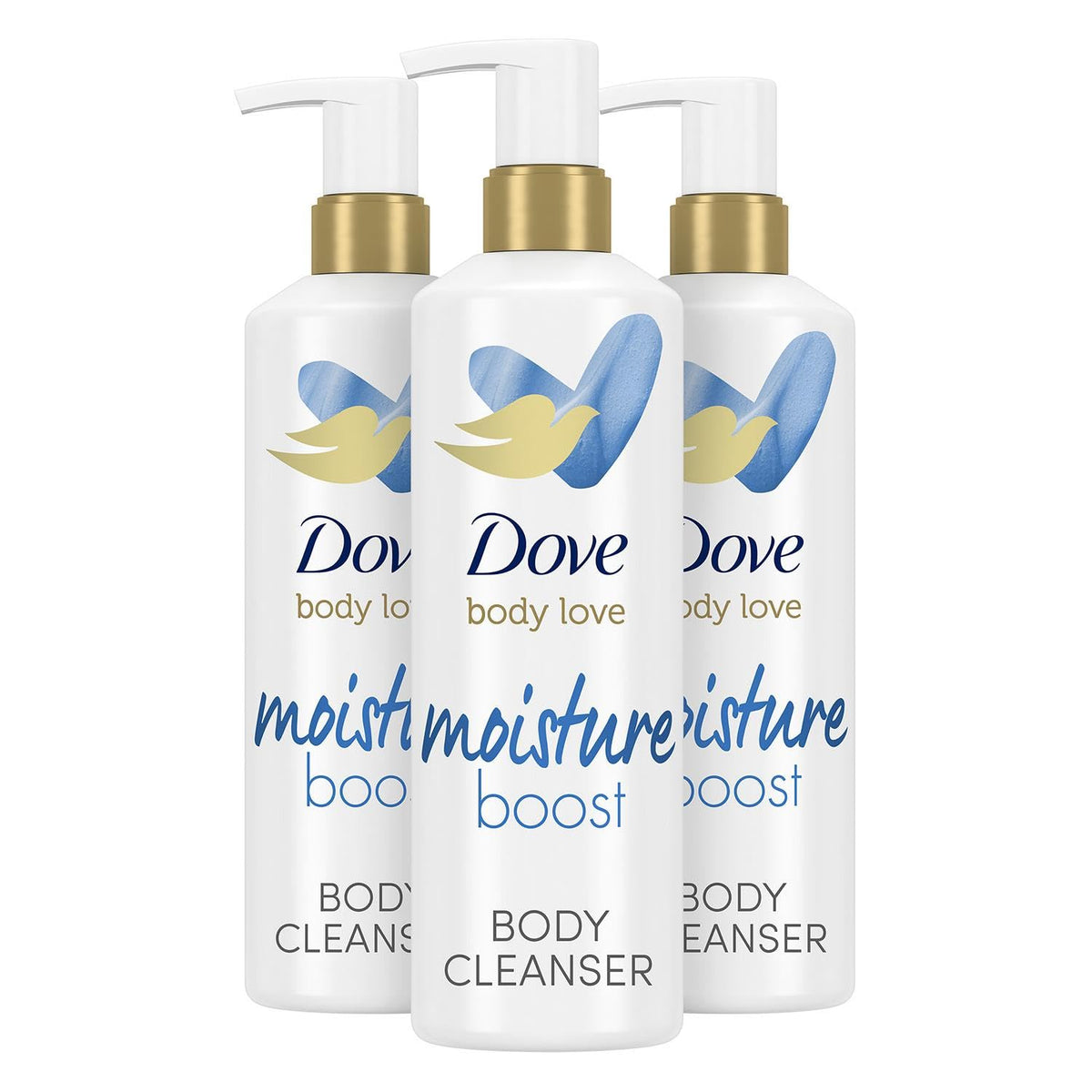 Dove Body Love Moisture Boost Body Cleanser For Dry Skin With Hyaluronic Acid, 17.5 Fl Oz