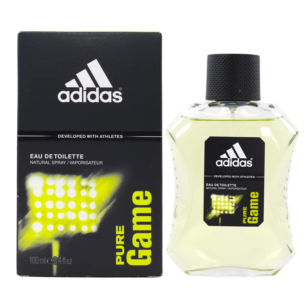 Adidas Pure Game Eau De Toilette Spray 3.4 Oz - Men'S Fragrance, Fresh & Sporty Scent