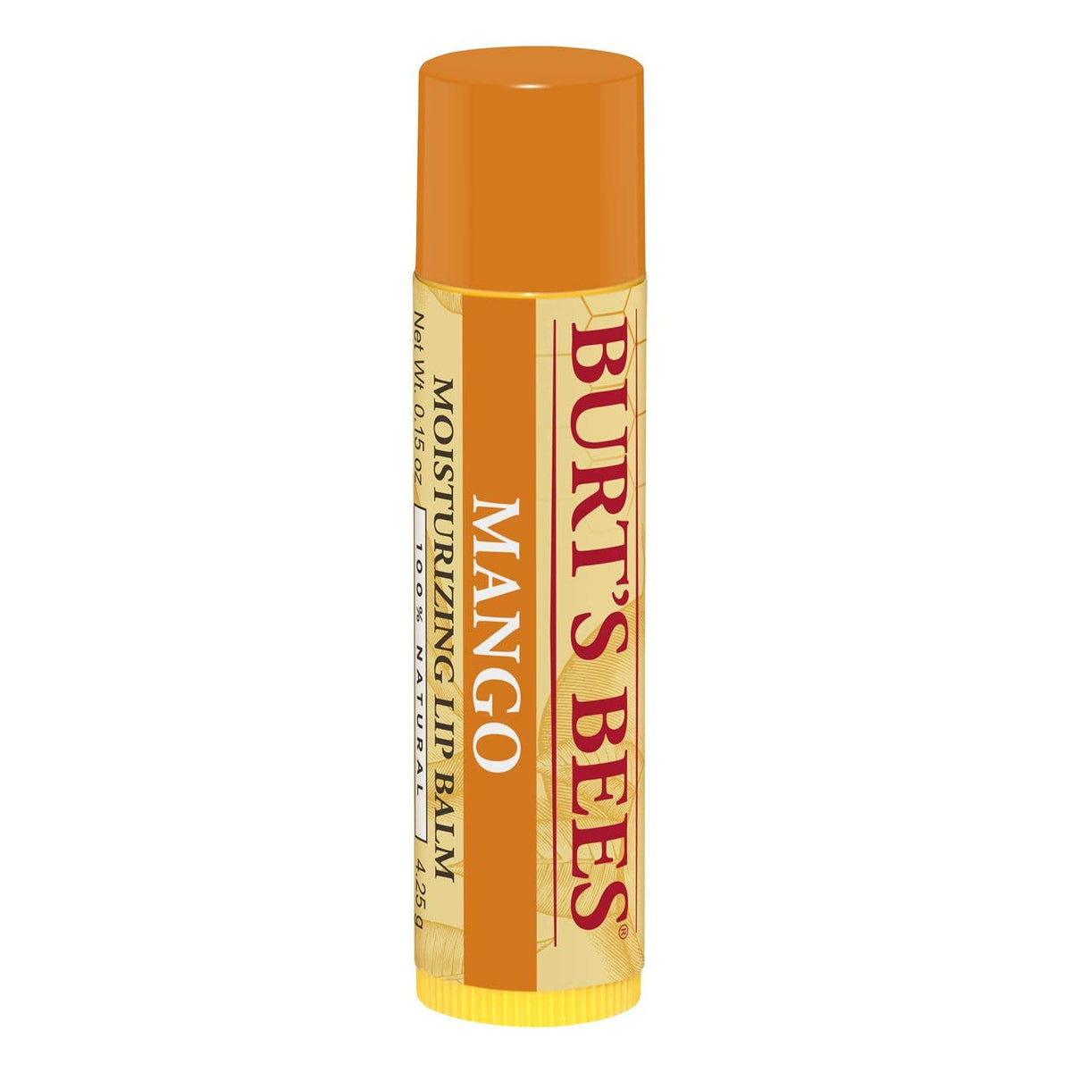 Burt's Bees 100% Natural Mango Lip Balm - 12 Tubes, Moisturizing Beeswax & Fruit Extracts