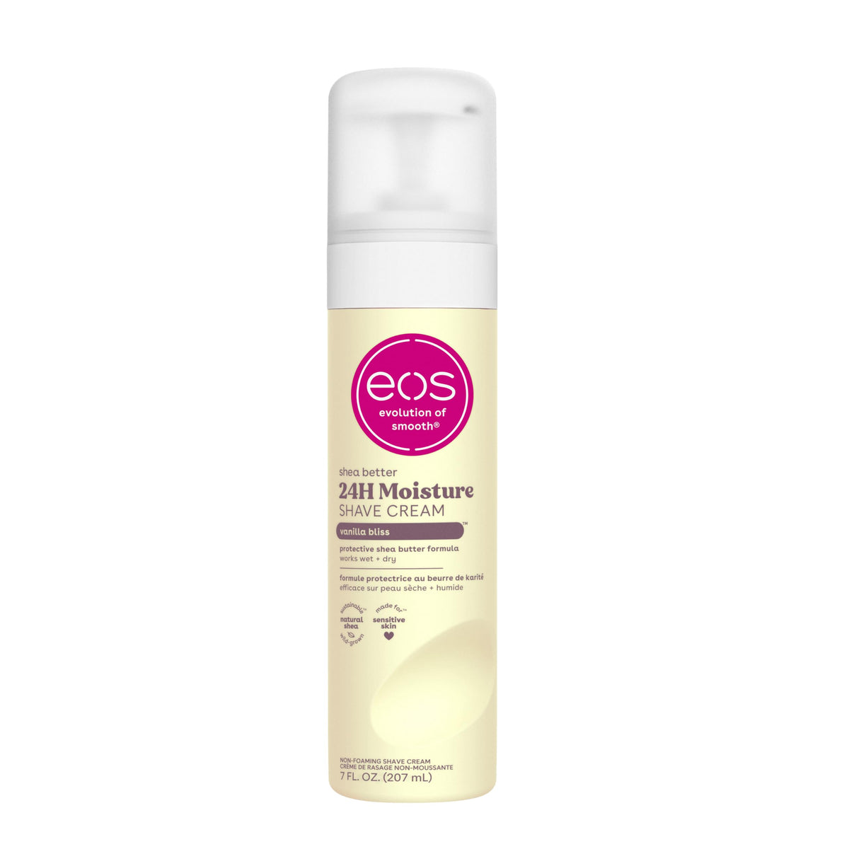 Eos Shea Better Shaving Cream - Vanilla Bliss, Women'S 24-Hour Hydration, 7 Fl Oz